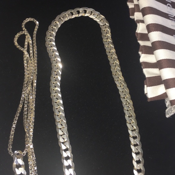 Henri Bendel Sterling Silver Long Mixed Chain - Picture 4 of 8